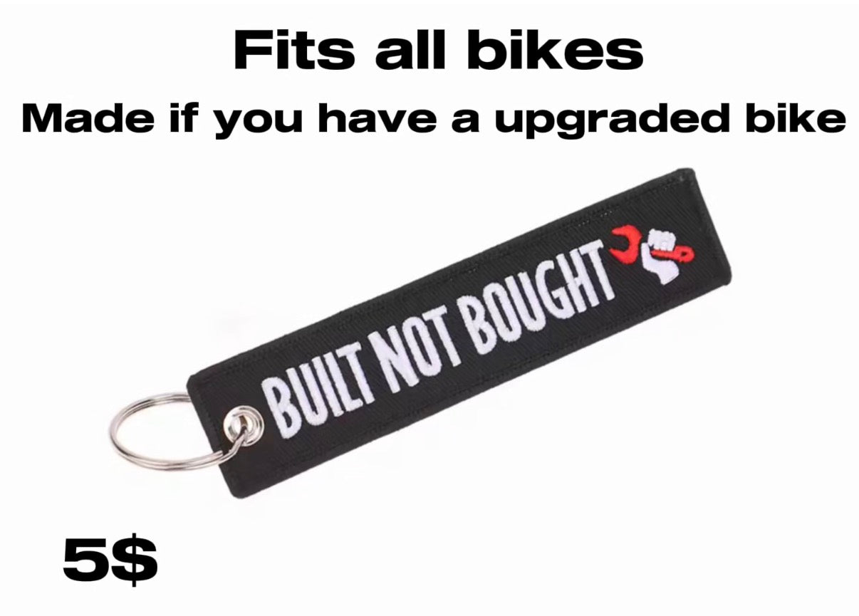 Built not bought key chain